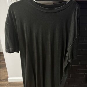 Abercrombie & Fitch Soft A&F Essentials Solid Black Tee – Size LT
